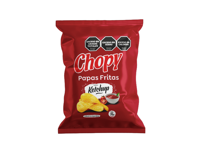 CHOPY PAPAS FRITAS 12 X 75 GRS KETCHUP X12.00