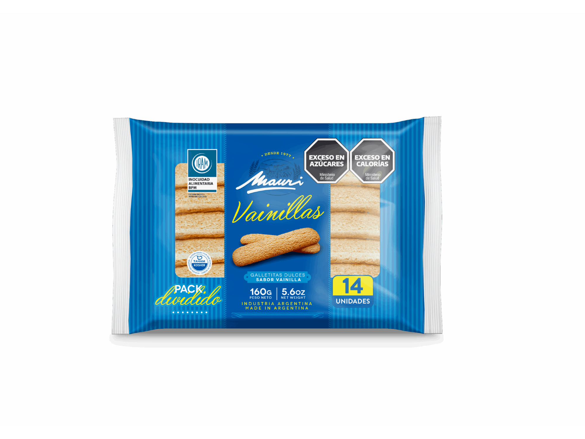 VAINILLA MAURI 14 X 160 GRS X16