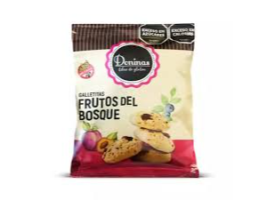 DONINAS FRUTOS DEL BOSQUE: (ARNADANOS Y CIRUELAS, SABOR FRAMBUESA)