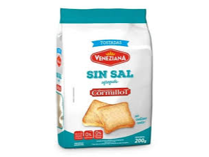 VEN TOSTADAS SIN SAL  X 200 GR.