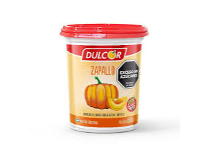 DULCOR MERMELADA POTE ZAPALLO X 500GRS
