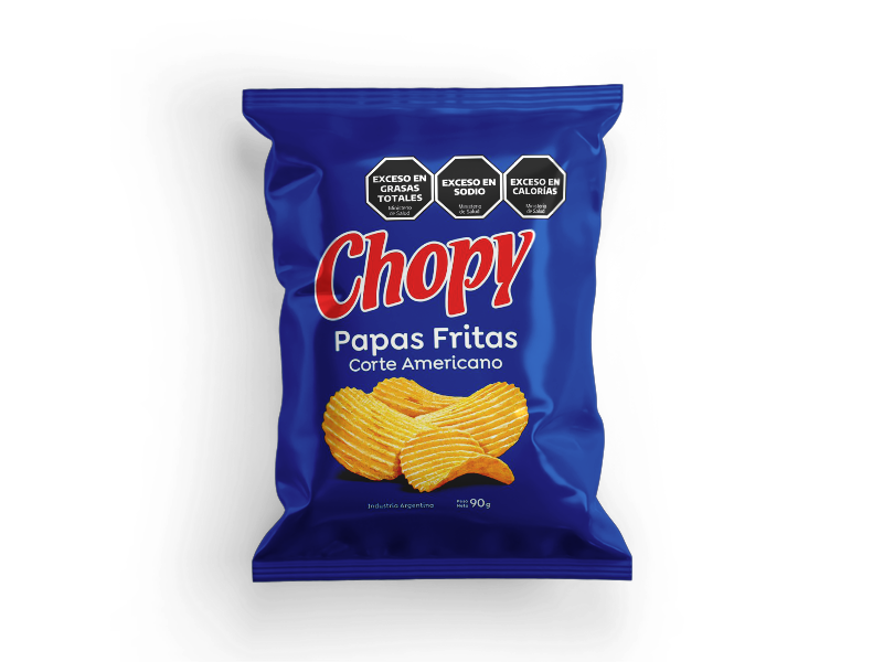 CHOPY PAPA FRITAS X 80 GRS ONDULADAS