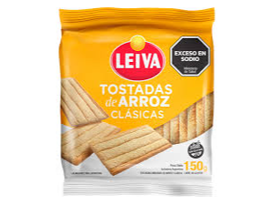 LEIVA TOSTADAS ARROZ CLASICAS 12 X 150GRS X12.00