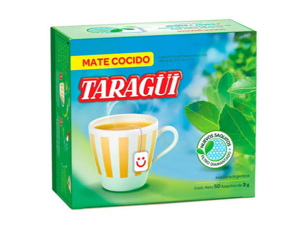 MATE COCIDO TARAGUI S/ENS. 50SAQ.FILTRO DIAMANTADO