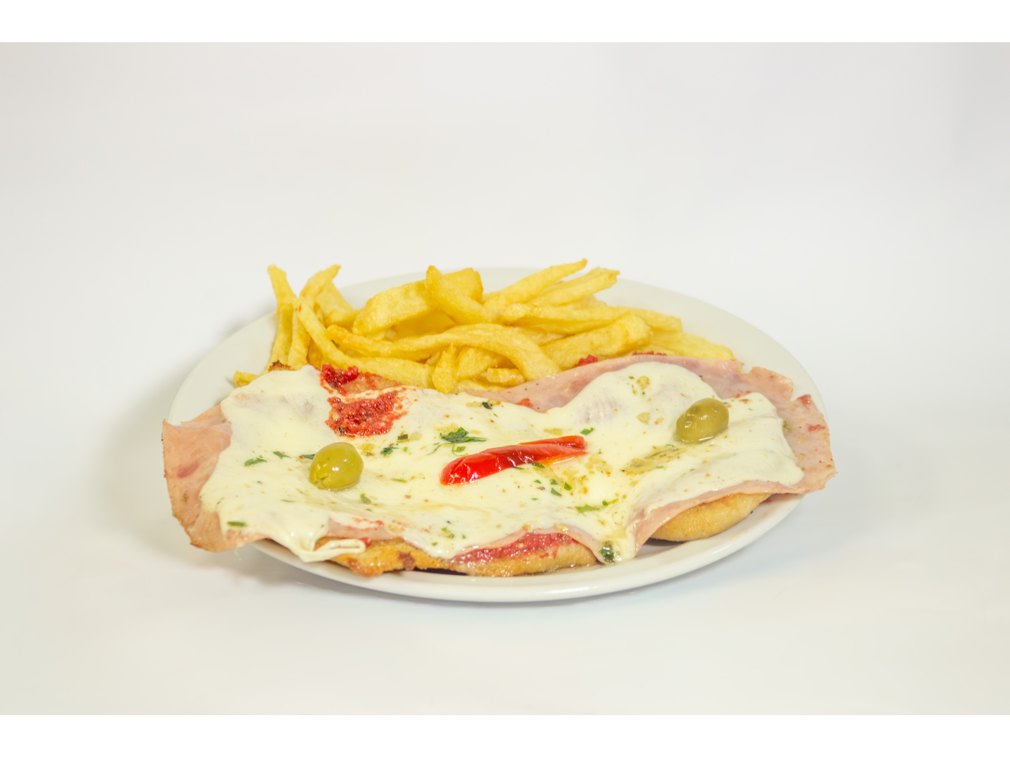 Mila de pollo napolitana p/1