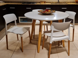 MESA REDONDA 1.00 Y 4 SILLAS MILAN