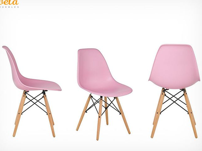 SILLA EAMES ROSA