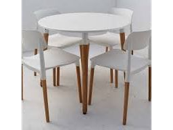 MESA EAMES REDONDA 0.90 Y 4 SILLAS MILAN