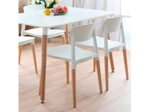 MESA EAMES 1.40 Y 4 SILLAS MILAN