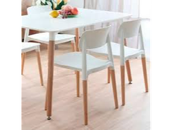 MESA EAMES 1.40 Y 4 SILLAS MILAN