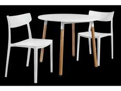 MESA EAMES 0.90 Y 2 SILLAS RIO