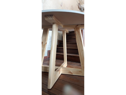 MESA GERVASSONI REDONDA BLANCA 1.20