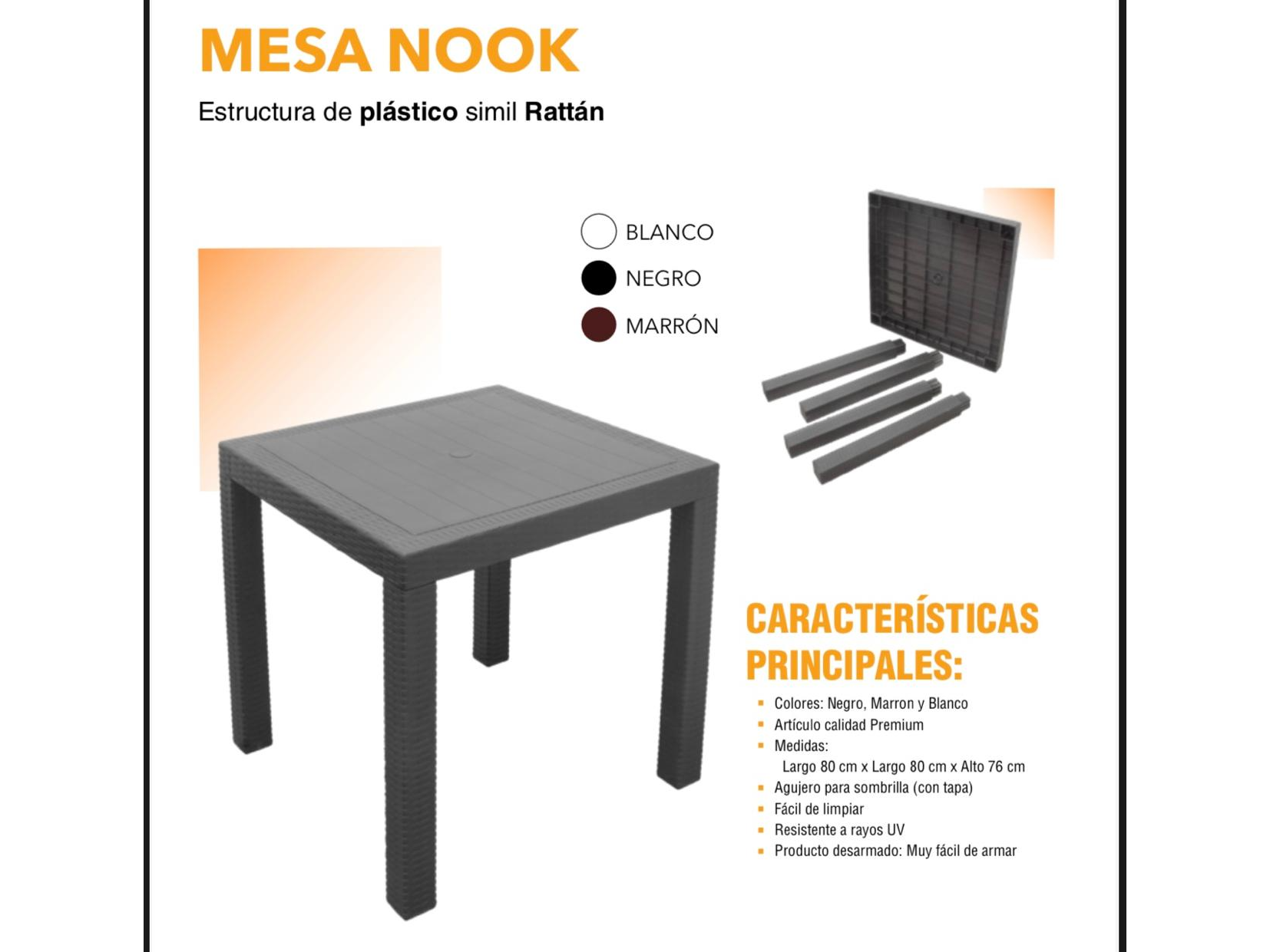 MESA SIMIL RATAN 0.90