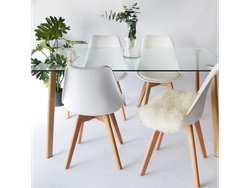 MESA TULIP 1.40 Y 4 SILLAS TULIP