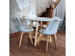 MEAS GERVASONI 1.00 Y 4 SILLAS TULIP