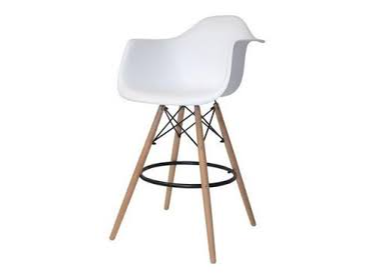 BANQUETA SILLON EAMES BLANCO