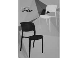 SILLA TORINO BLANCA Y NEGRA