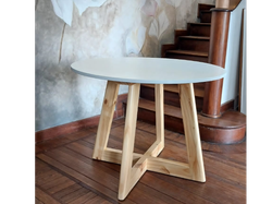 MESA GERVASSONI REDONDA 1.00 BLANCA