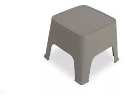 MESA / BANQUETA GARDEN LIFE CUADRADA GRAFITO