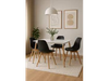 JUEGO DE COMEDOR, MESA EAMES 1.20 CON 4 SILLAS MAGNOLIA