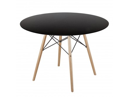MESA EAMES REDONDA 1.20 NEGRA
