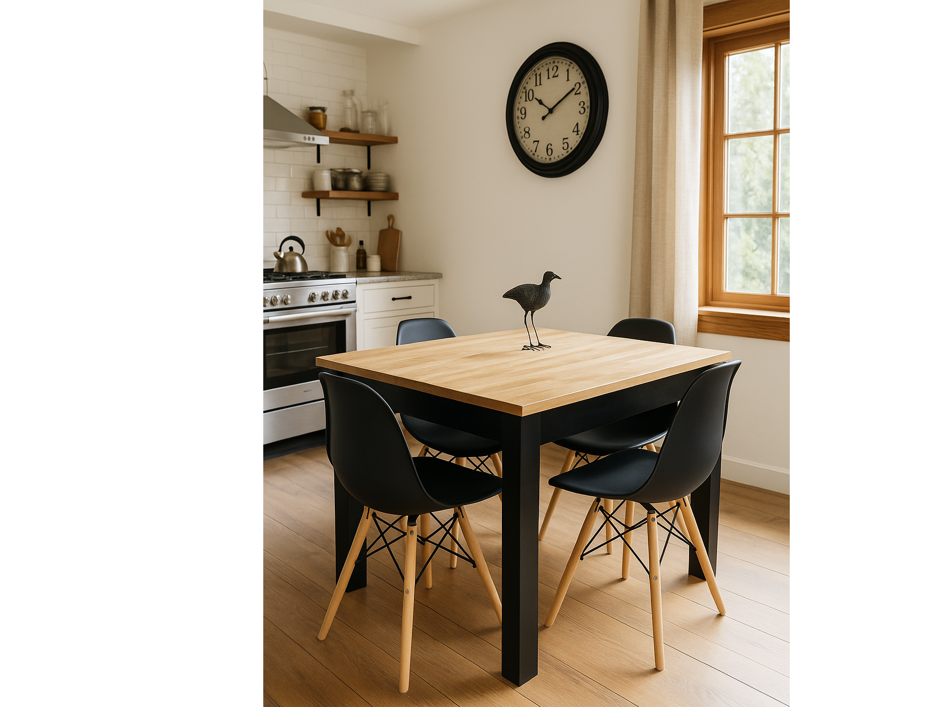 MESA 1.20 Y 4 SILLAS EAMES