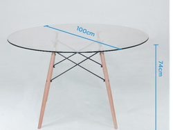 MESA EAMES REDONDA 1.00