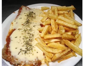 MATAMBRE A LA PIZZA CON FRITAS PARA 1 P de ALTOQUE MATADEROS
