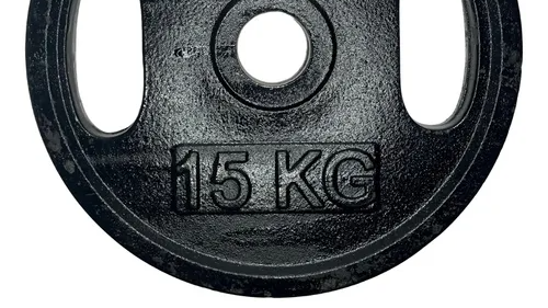 Discos olimpicos fundicion agarre