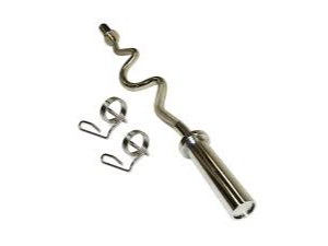 Barra w cromada con rulemanes olimpica con topes