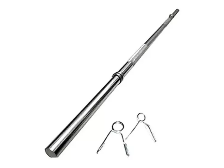 Barra cromada 2.20mts 30mm con topes