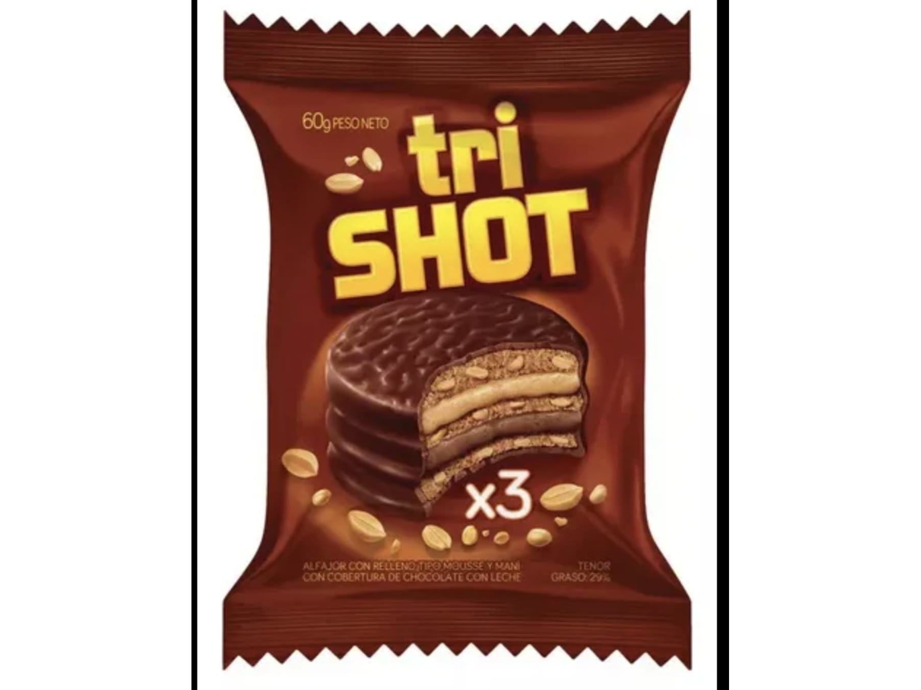 ALFAJORES TRI SHOT CO MANI