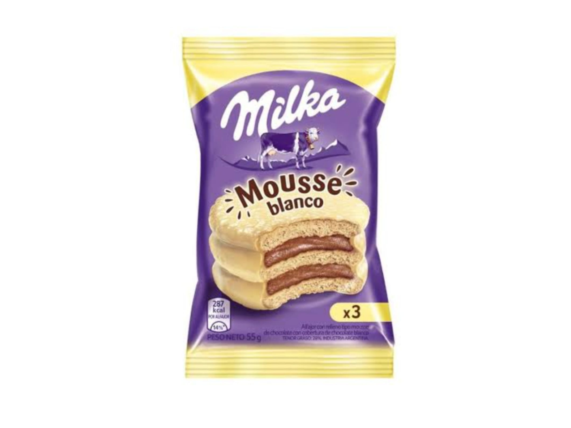 ALFAJOR MILKA TRIPLE BLANCO