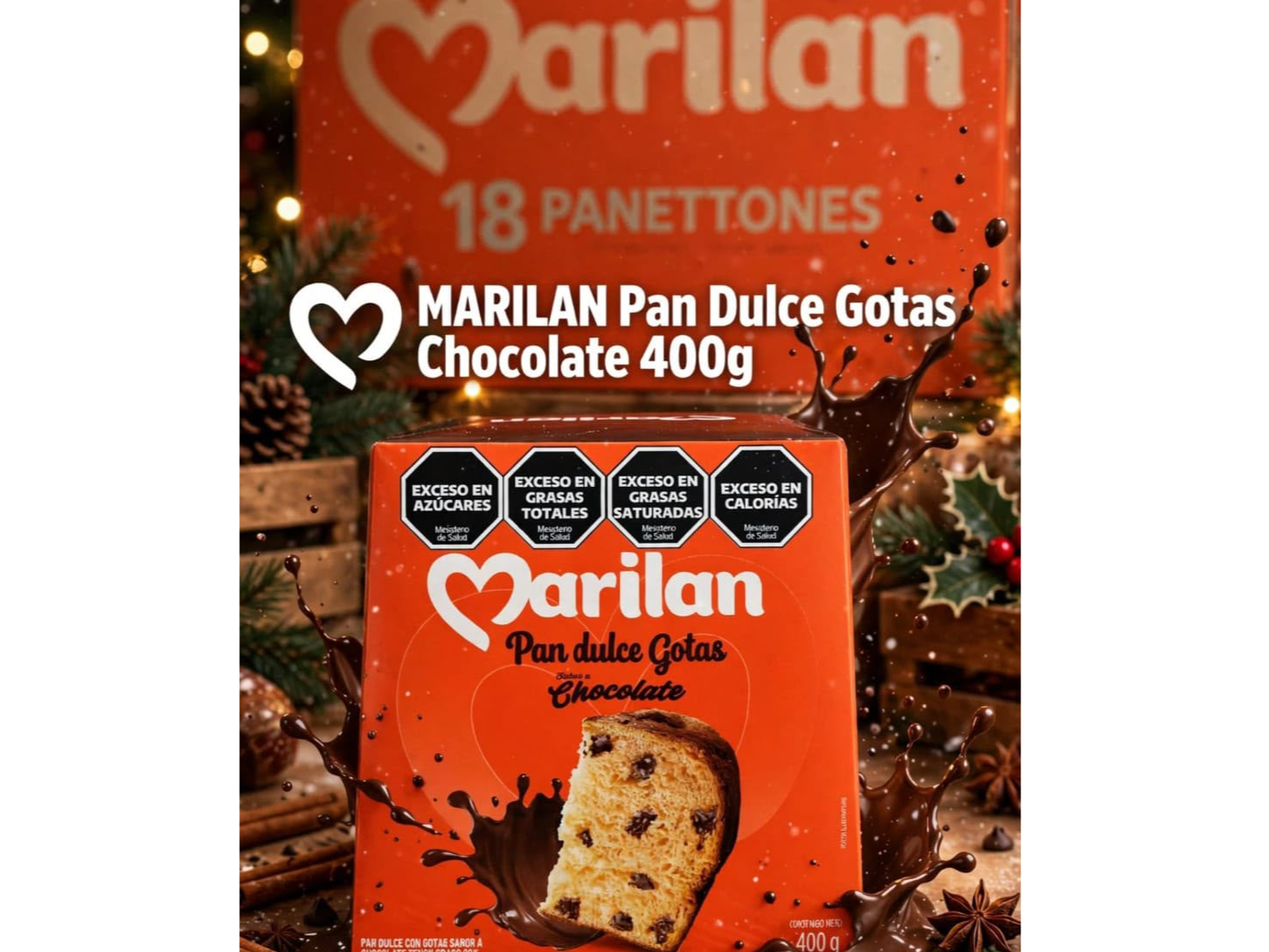 PAN DULCE MARILAN  EN CAJA X 400G