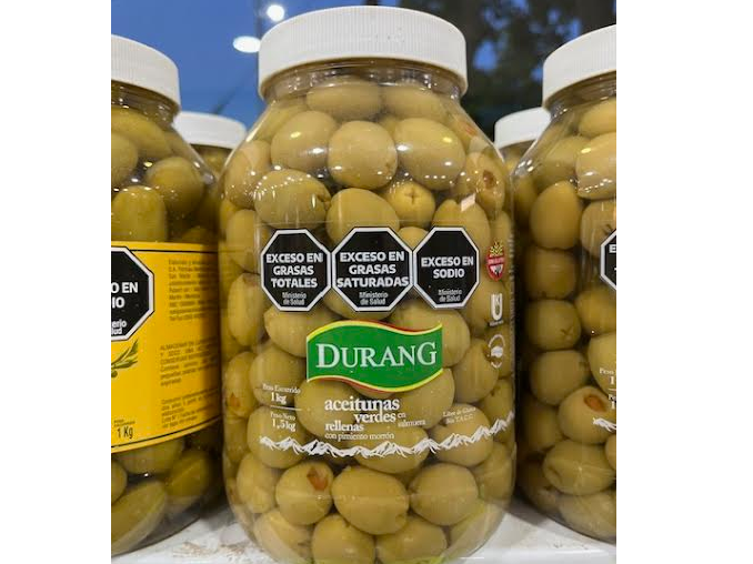 Aceitunas verdes rellenas con Morron x 1KG