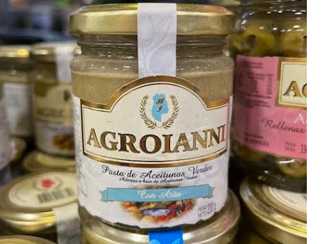 Pasta de aceitunas verdes con atun