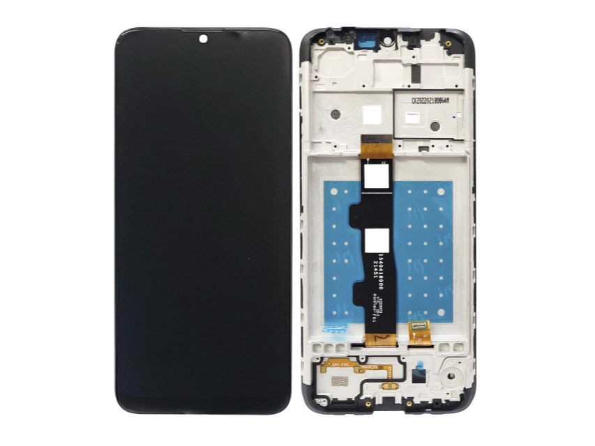 PARTES CELULARES MODULOS MOT E7 XT2095 LCD+TOUCH+MARCO NEGRO ORIGINAL