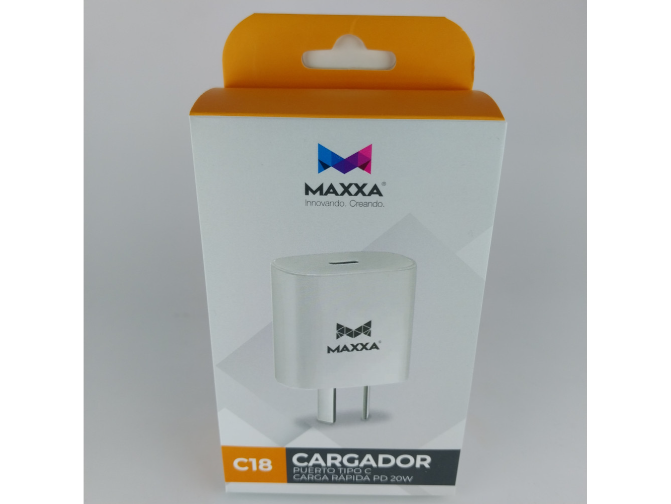 CARGADORES MAXXA 110V-240V 1 PUERTO TIPO C PARED  MAXXA C18 PUERTO TIPO C