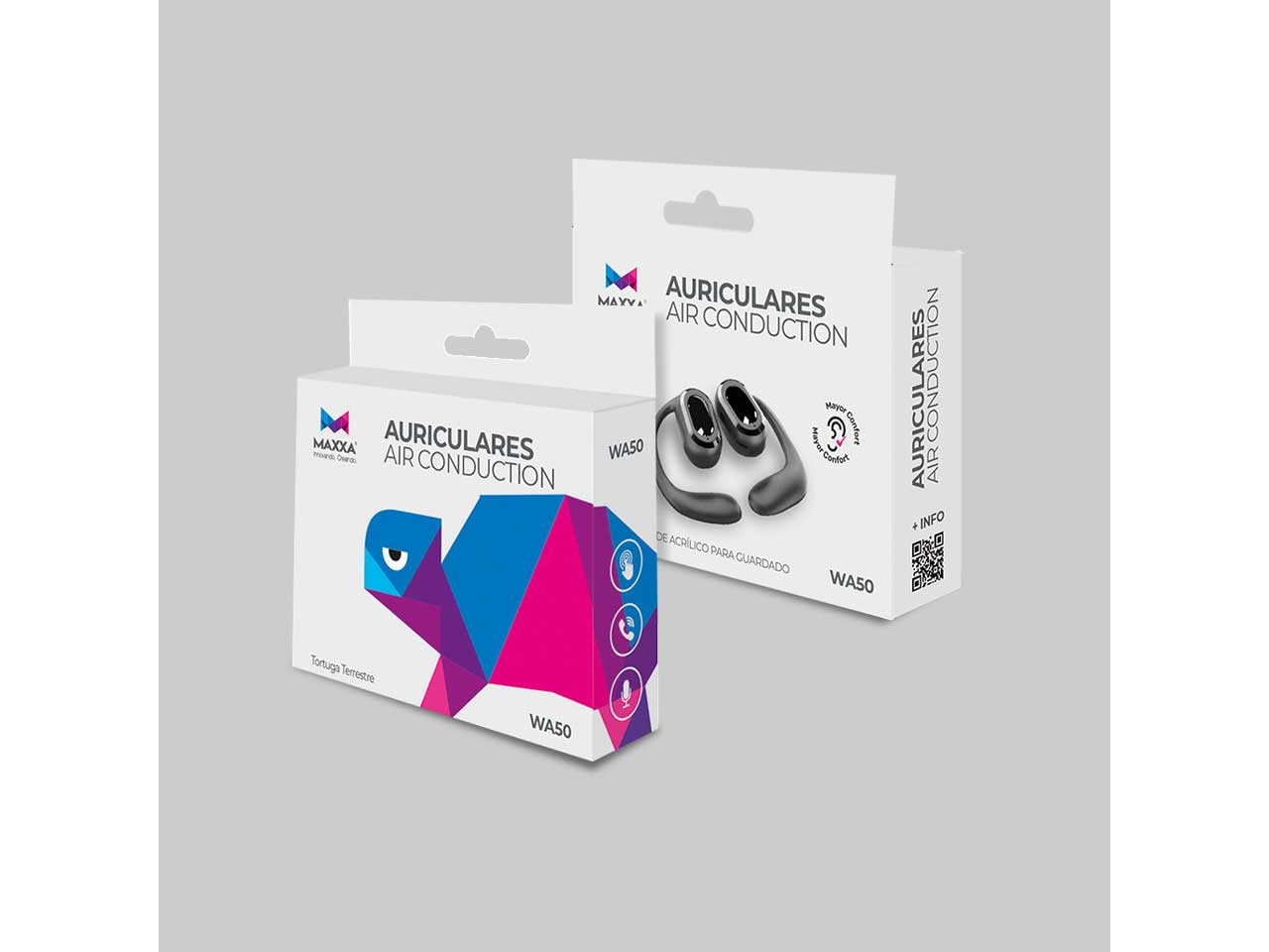 AURICULARES MAXXA  WA50 ONEAR BLUETOOTH NEGRO