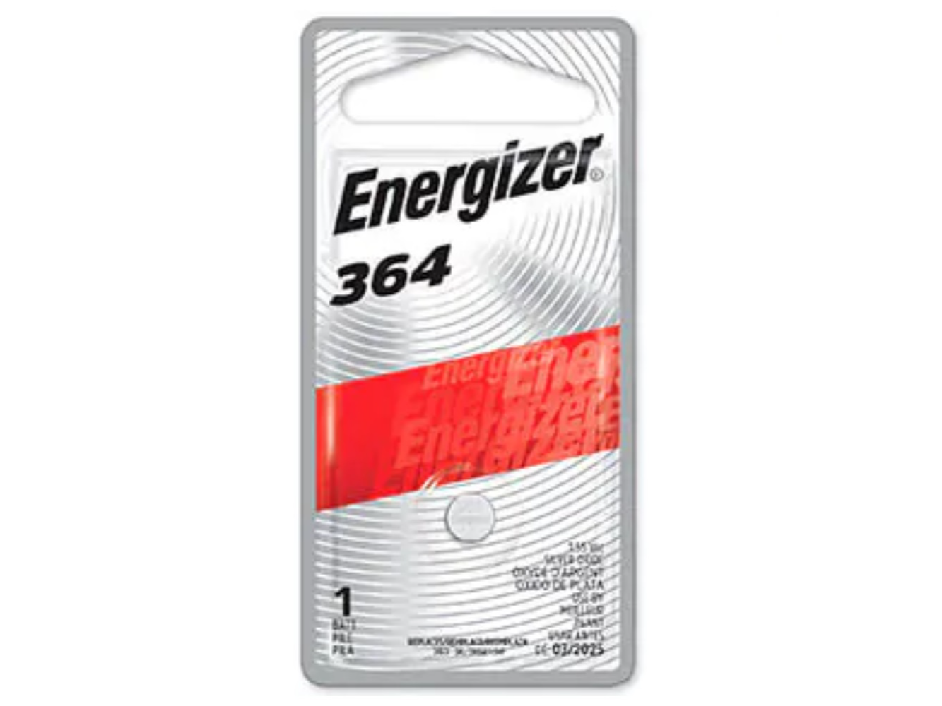 PILAS ENERGIZER 364 BOTON OXIDO DE PLATA 23 mAh x1