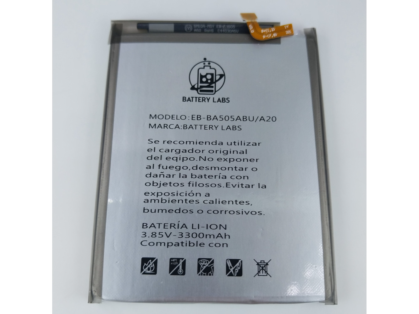 BATERIAS CELULARES BATTERY LABS SAMS A20 A205 3300mAh  ORIGINAL