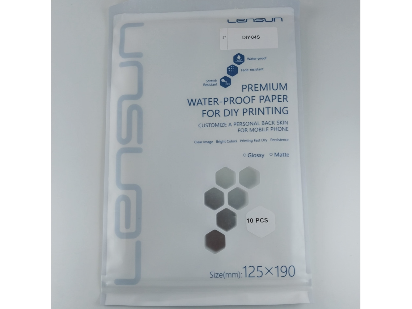LENSUN LENSUN FILM TRASERO DIY FABRIC 04S x10 CALIDAD