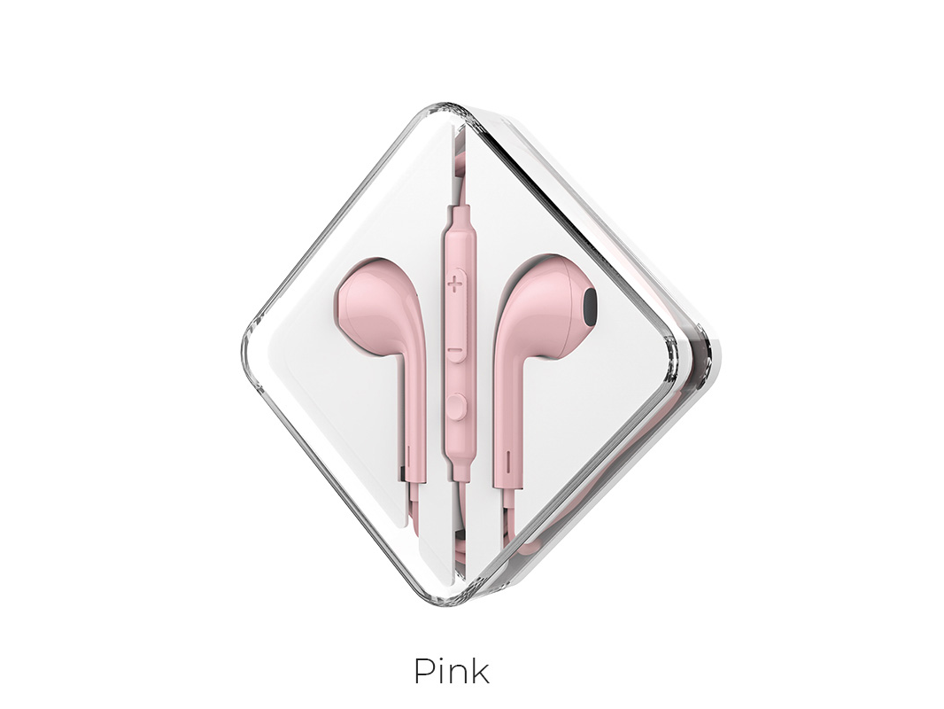 AURICULARES HOCO  M55 INEAR PLUG 3.5MM ROSA