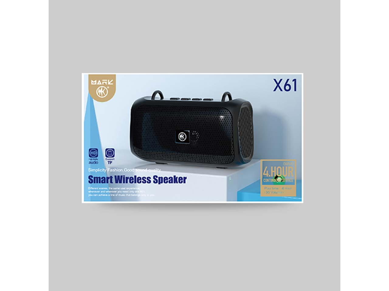PARLANTES MARK  X61 BLUETOOTH NEGRO CALIDAD