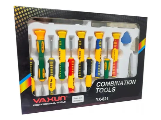 HERRAMIENTAS YAXUN DESTORNILLADOR SET DE DESTORNILLADORES YX821C CONJUNTO COLOR CALIDAD