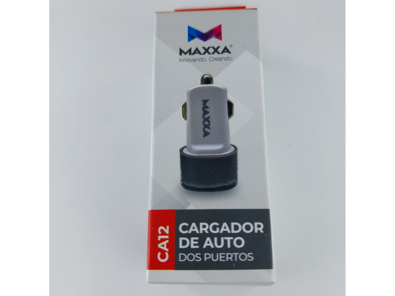 CARGADORES MAXXA 12V-24V 2 PUERTOS USB 2AMP AUTO  MAXXA CA12 2 PUERTOS GRIS