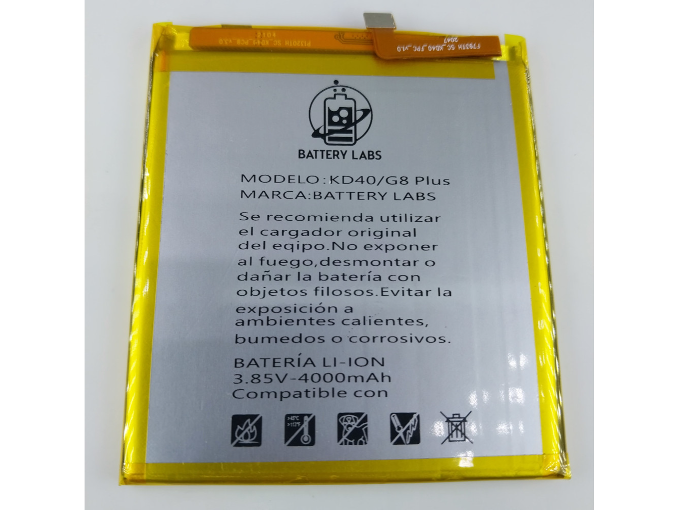 BATERIAS CELULARES BATTERY LABS MOT G8 PLUS XT2019 4000mAh  ORIGINAL
