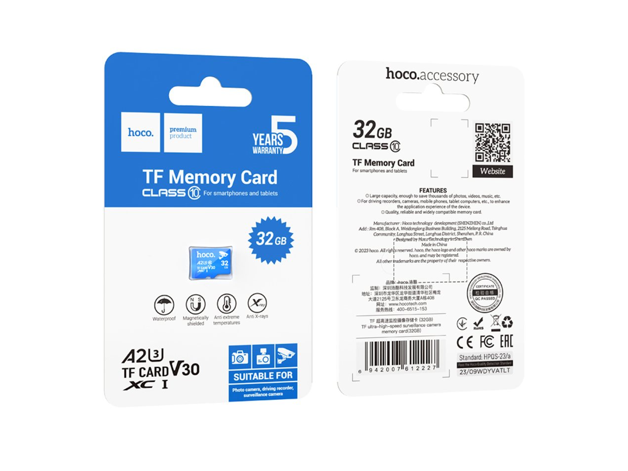 INFORMATICA HOCO MICRO SD TF ULTRA HIGH SPEED 32GB