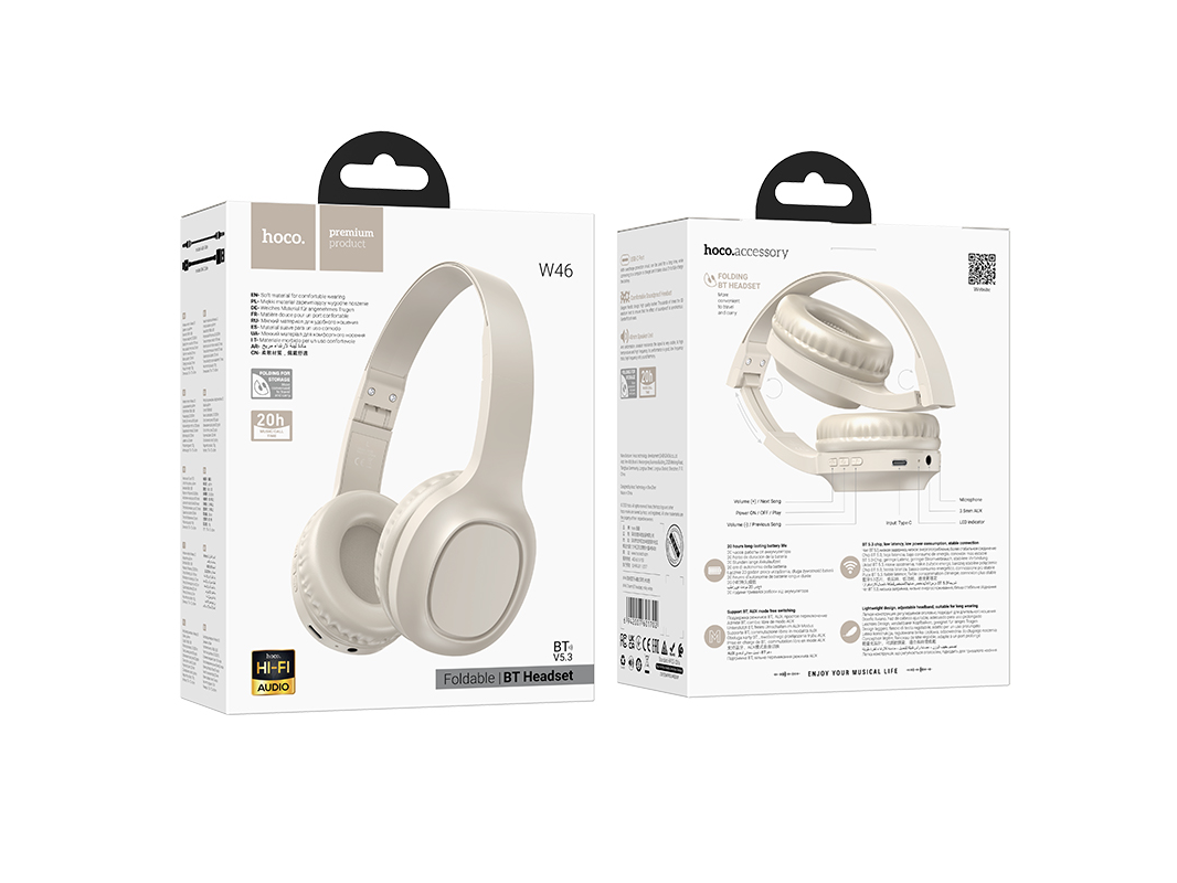 AURICULARES HOCO  W46 CHARM ONEAR BLUETOOTH BLANCO
