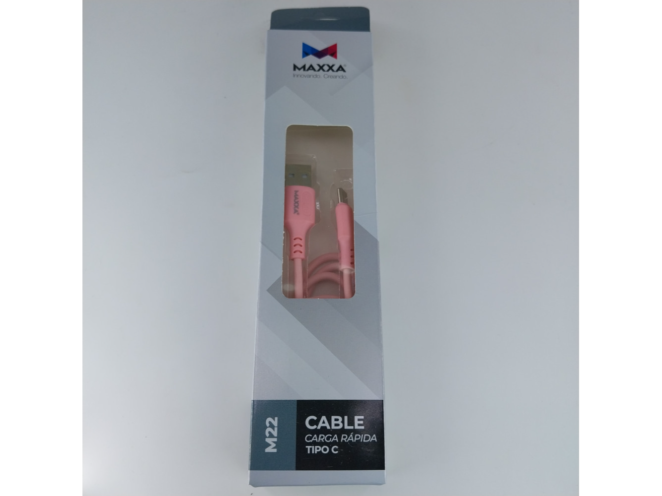 CABLES MAXXA USB TIPO C USB 2.0 MAXXA M22 TIPO C ROSA 1 M